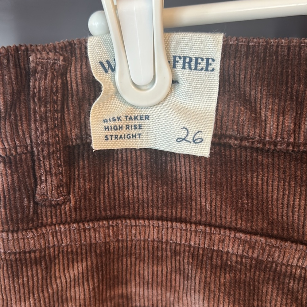 FREE PEOPLE x We The Free Risk Taker Mid-Rise Cord Jeans size 26 - Picture 10 of 11